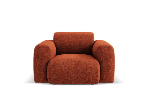 Cosmopolitan Design Fauteuil Nolio 2-zits, chenille, terracotta - 95x105x72cm