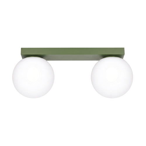Sollux Lighting Plafondlamp YOLI 2 olijfgroen - 34,5x12x14,5cm