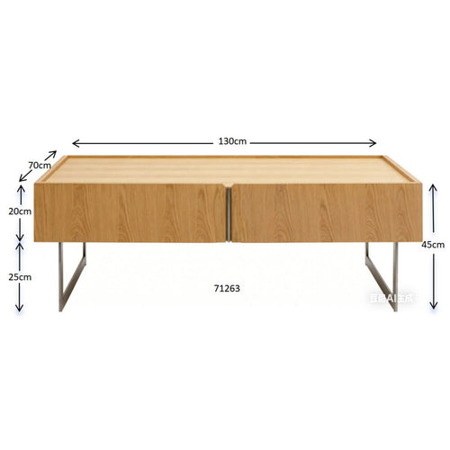 Kare Design Salontafel Giulio 130x70cm