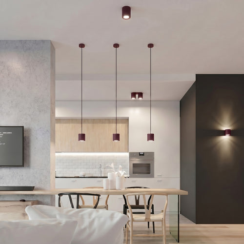 Sollux Lighting Wandlamp ORBIS 1 bordeaux - 10x12x10cm