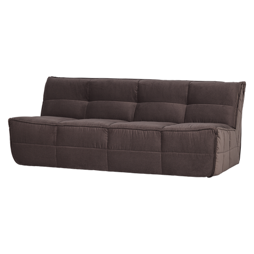 vtwonen 3-zits element Cluster - Velvet - Chocladebruin - 81x204x91