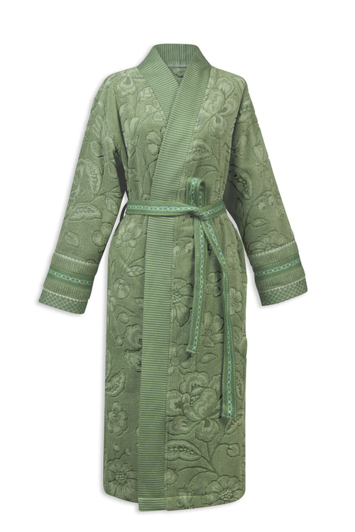 Pip Studio Badjas Jasmin Jacquard - S - Groen