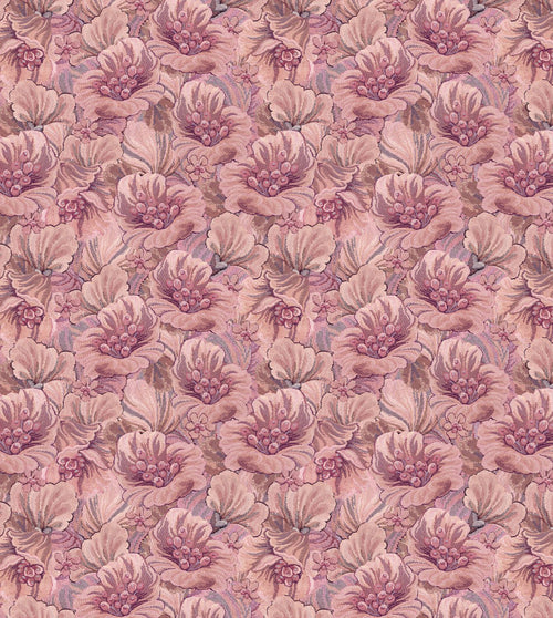 ESTAhome fotobehang geborduurd bloemmotief paars en roze - 2.5 x 2.79 m - 159532 - vtwonen shop