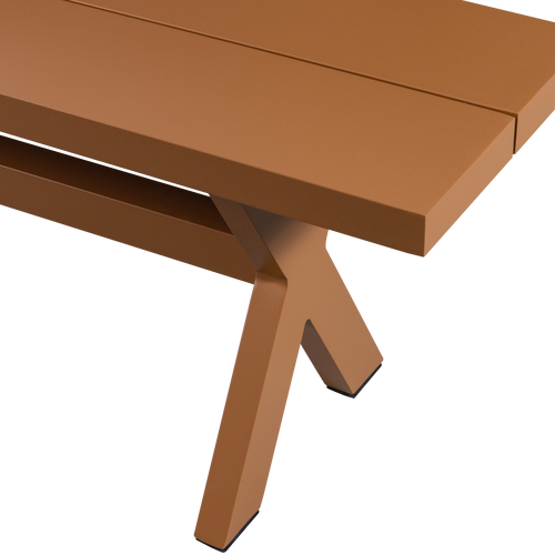 WOOOD picknickbank tuin Delta - Aluminium - Terra - 45x220x35 - vtwonen shop