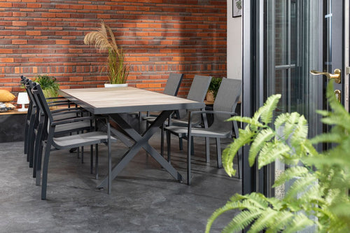 Hartman Tuinstoel Canterbury - Antraciet - Zithoogte 45cm - vtwonen shop