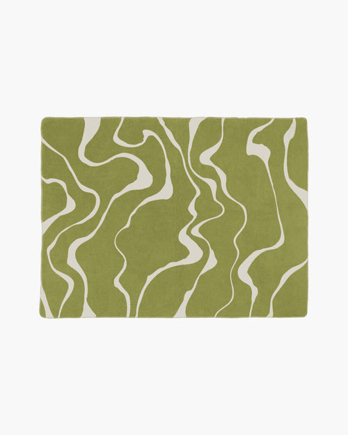 noo.ma FELU Katoenen deken - Matcha Green