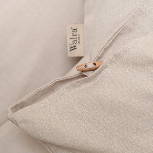 Walra - Dekbedovertrek Soft Chevron - 200x220 cm - Zand