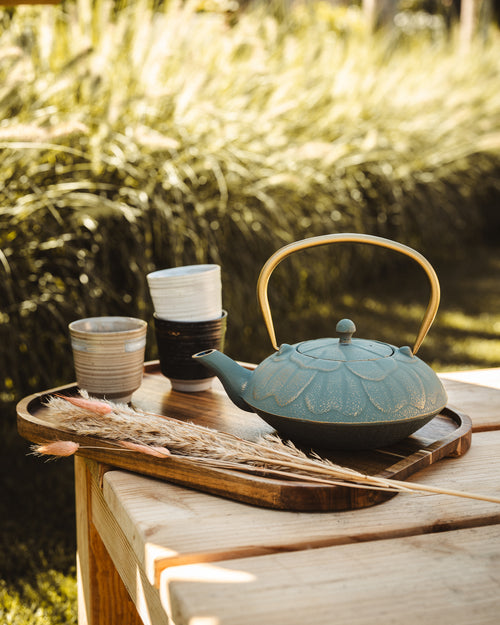 Bredemeijer - Theepot Kunming 1,3L gietijzer blauw - vtwonen shop