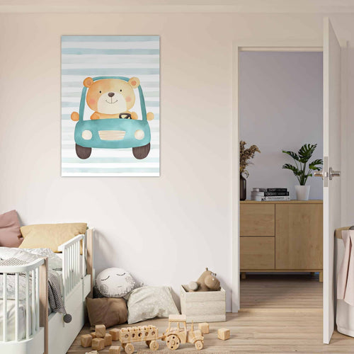 Artfulprints  Beer op reis   poster A4 21x29.7 cm - vtwonen shop