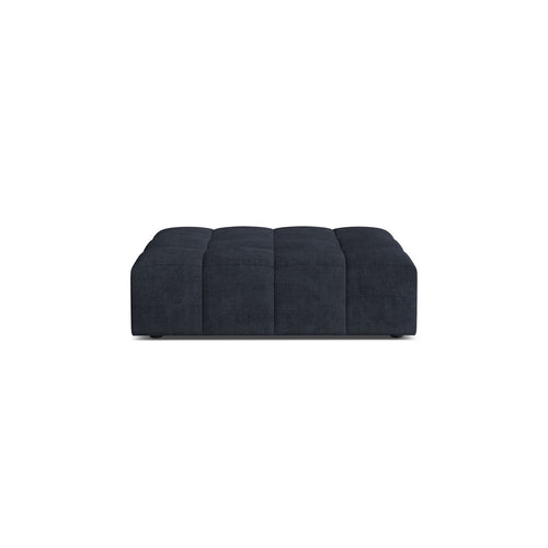 Cosmopolitan Design - Poef Chicago chenille marineblauw - 84x102x42cm