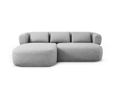 Micadoni linker hoekbank Jenny 5-zits, chenille geld - 145x200x73cm