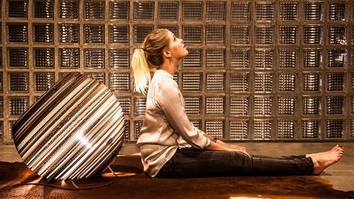 Think Paper tafellamp Globe - 1 lichts - 29  x 27   cm - bruin - vtwonen shop