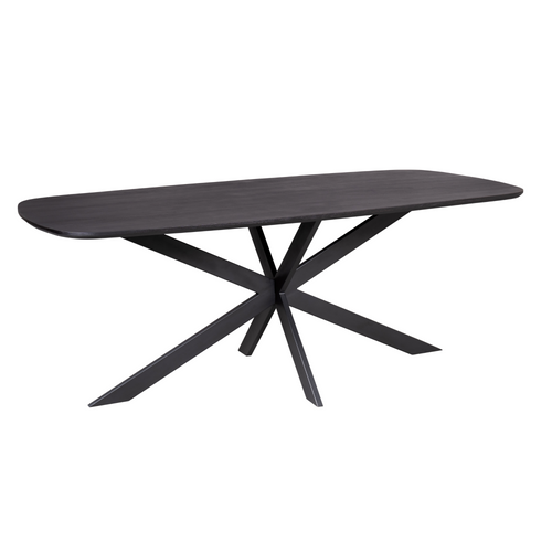 Starfurn  eettafel Elegance - zwart - 110x240x76cm - vtwonen shop