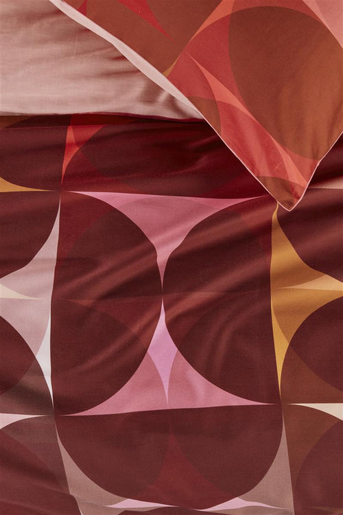 Beddinghouse Dutch Design Redwood dekbedovertrek - Eenpersoons - 140x200/220 cm - Rood - vtwonen shop