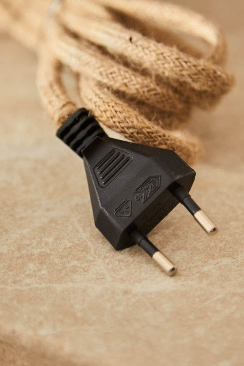 Calma House Jutekabel met E27-lampfitting en CE-stekker Cable - Naturel - E27 250