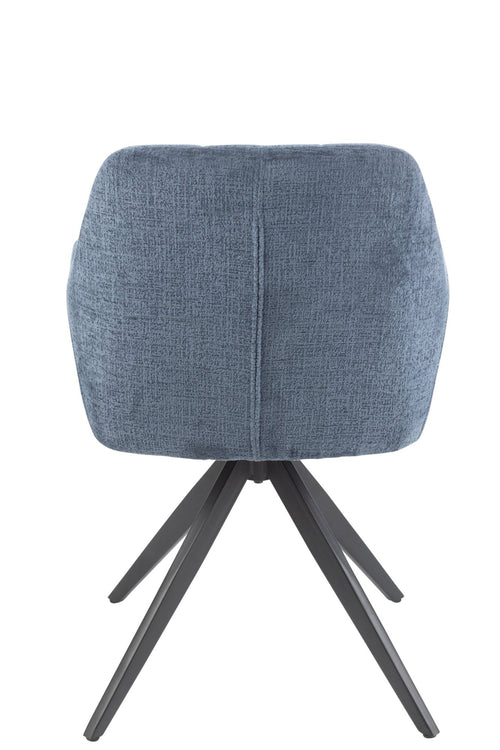 J-Line stoel Louna - ijzer/acryl - blauw