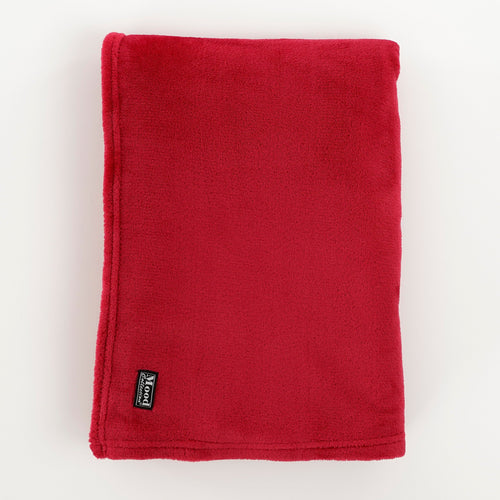 Mica Decorations Famke Fleece Plaid - L180 x B130 cm - Rood