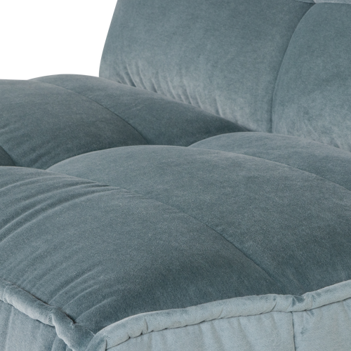 vtwonen 1-zits element Cluster - Velvet - Turquoise Blauw - 82x105x92 - vtwonen shop