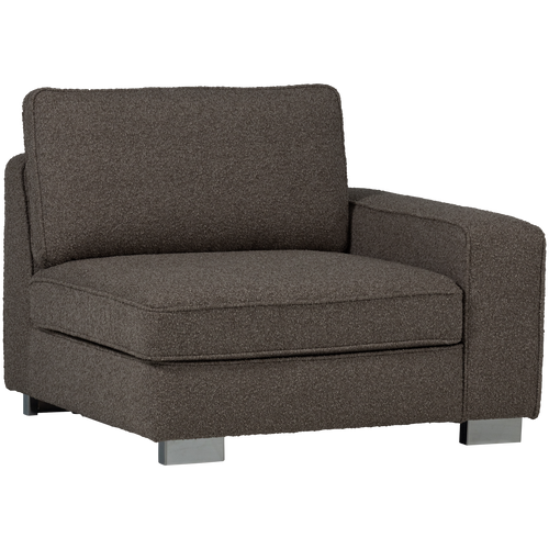 vtwonen element 1--zits met arm rechts Lazy - Bouclé - Antraciet - vtwonen shop