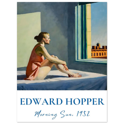 Artfulprints  Edward Hopper - Morning sun   poster 30x40 cm - vtwonen shop