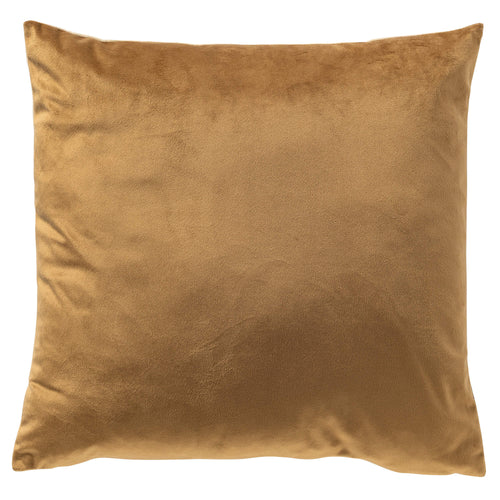 LINDE - sierkussen 45x45 cm - botanisch motief - Fennel Seed - bruin, goud