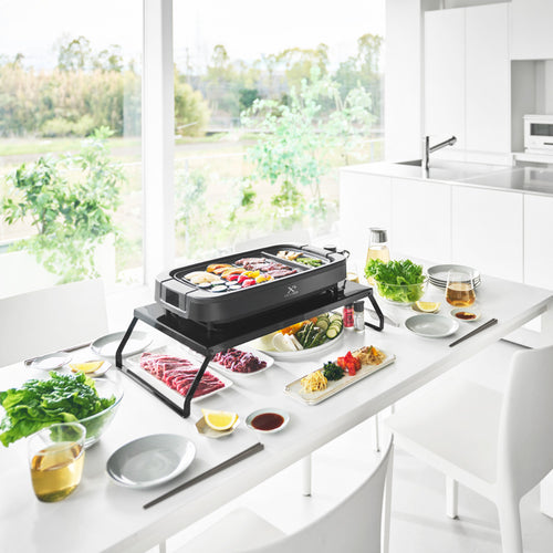 Yamazaki Tower Grill standaard inklapbaar - Zwart