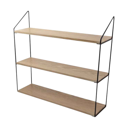 Lisomme Cara houten wandrek naturel - 60 x 54 cm - vtwonen shop