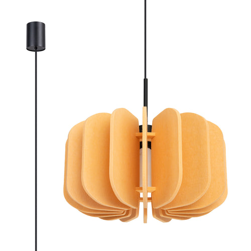 Sollux Lighting Hanglamp MULA 45 geel - 45x45x146cm