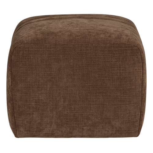 WOOOD hocker Omaire - Chenille - Lichtbruin