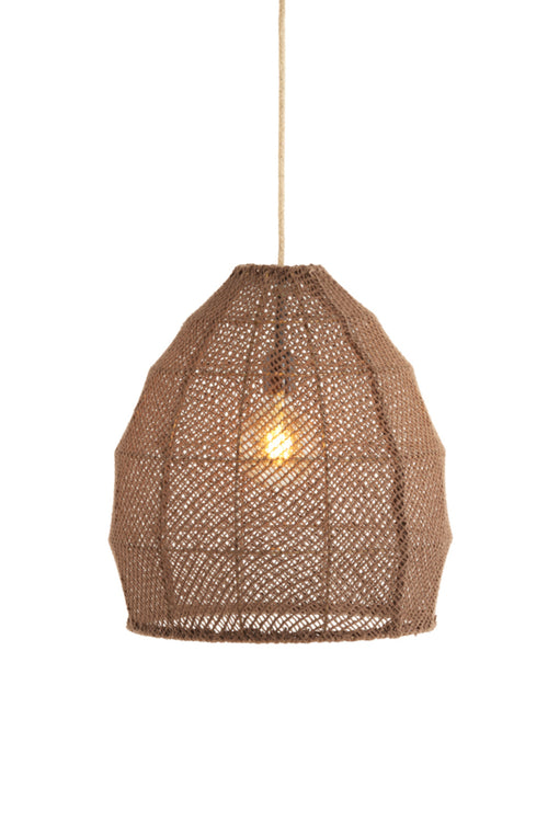 Light & Living hanglamp MAKASSAR - bruin - Ø42x42cm