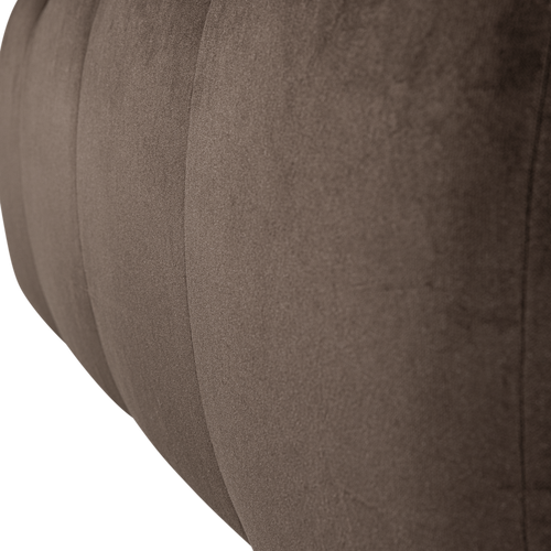 WOOOD eetbank 164 cm met rugleuning Mojo - Velvet - Bruin - 83x164x73