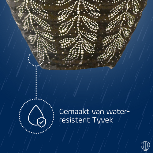 Lumiz solar lampion - folia balloon - 20 cm - donkergrijs