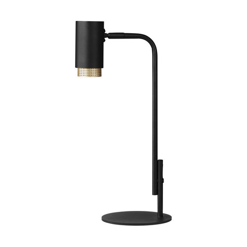 Nova Luce NESSI Bureaulamp Sandy Black, gouden LED GU10 1x10W