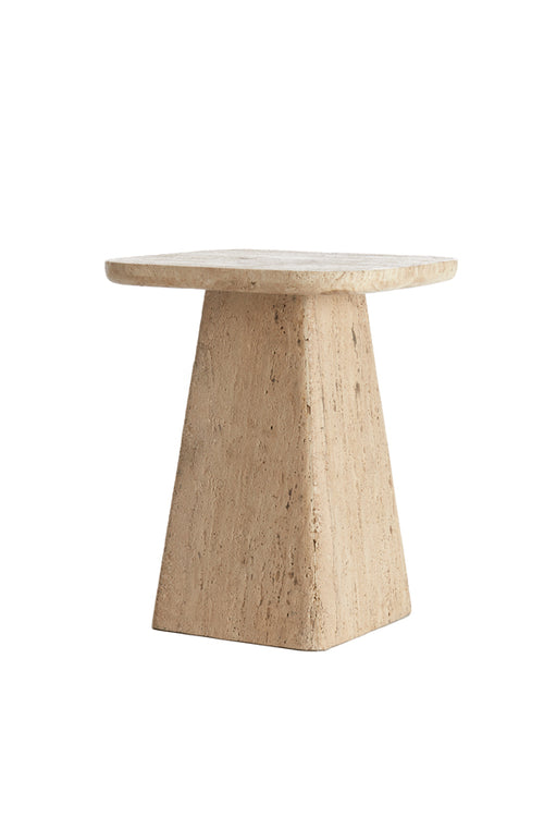 Light & Living bijzettafel KEPAMI - Ø40x49cm - bruin - vtwonen shop