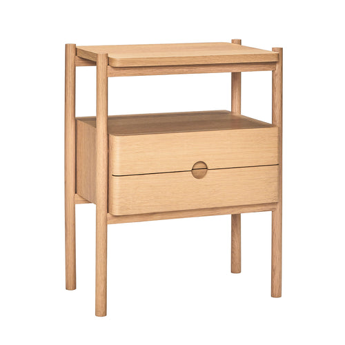 Hübsch nachtkastje Appeal - mdf/eikenfineer/eikenhout - 45x31xh57cm - vtwonen shop