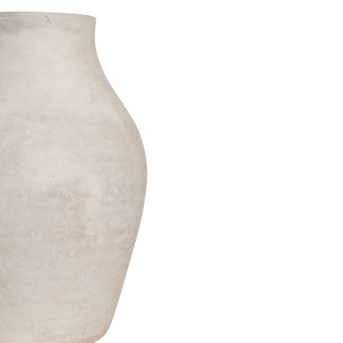 Raw Materials vaas - Chalk Sayala - créme - 20x20x33 cm - vtwonen shop