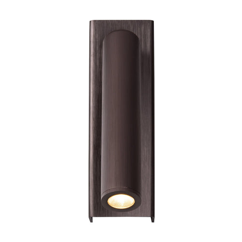 Atmooz wandlamp Alamo - geborsteld brons - 5 x 8 x H 16 cm - geïntegreerde led