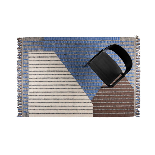 Dutchbone Hampton Vloerkleed 160x230 Blauw - vtwonen shop