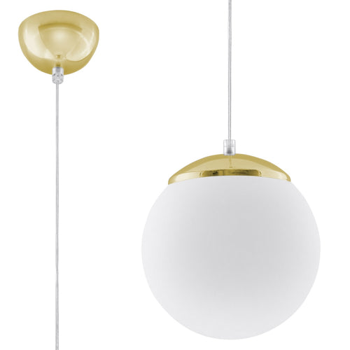 Sollux Lighting Hanglamp UGO 20 goudkleurig - 20x20x110cm