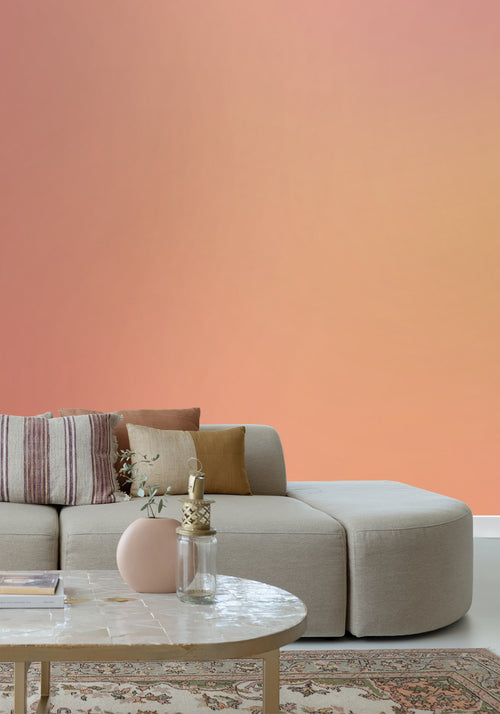 ESTAhome fotobehang kleuroverloop oranje - 2.5 x 2.79 m - 159518 - vtwonen shop