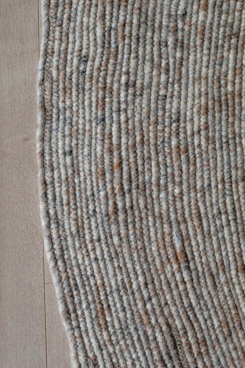 Interieur05 Rond wollen vloerkleed Gapo Grijs/Bruin Gemeleerd - 150 x 150 cm - vtwonen shop