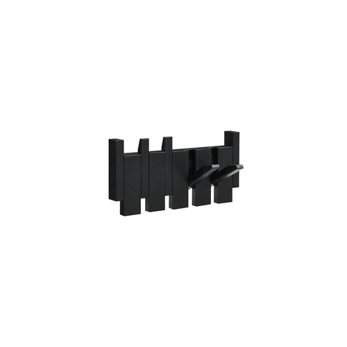 Home Deluxe Kapstok PORTE - 32 x 3,5 x 15 cm, zwart