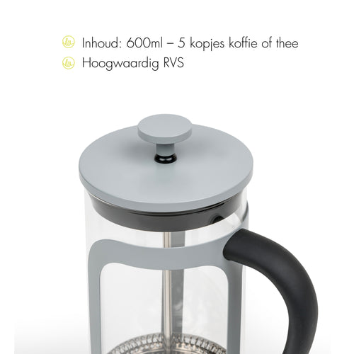 Leopold Vienna - Koffie- & theemaker Moshi grijs 600ml - vtwonen shop