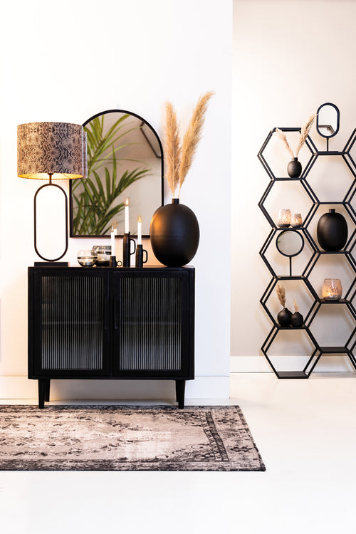 Light & Living spiegel FERES - 60x3.5x80cm - zwart