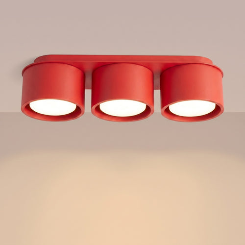 Sollux Lighting Plafondlamp MODO 3 rood Gx53 - 32,4x10,4x8,2cm