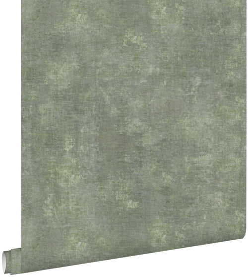 ESTAhome behang betonlook vergrijsd groen - 50 x 900 cm - 148756