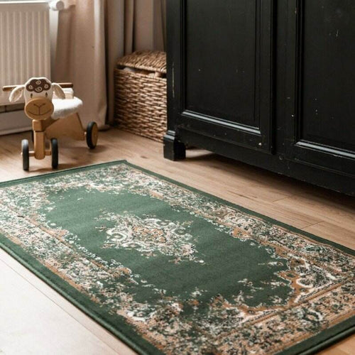 Interieur05 Vintage vloerkleed Keshan Groen