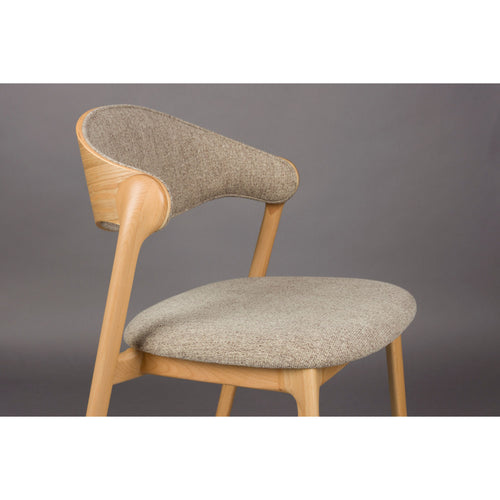 Dutchbone Babington Eetkamerstoelen Naturel - Set van 2