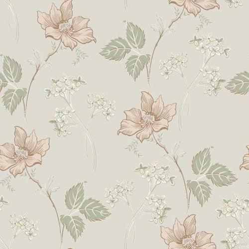 borastapeter behang bloemen beige - 53 cm x 10.05 m - 660835 - vtwonen shop