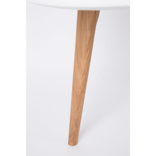 Housecraft Living Bodine Bijzettafel Rond Hout Wit - Set van 2 - vtwonen shop